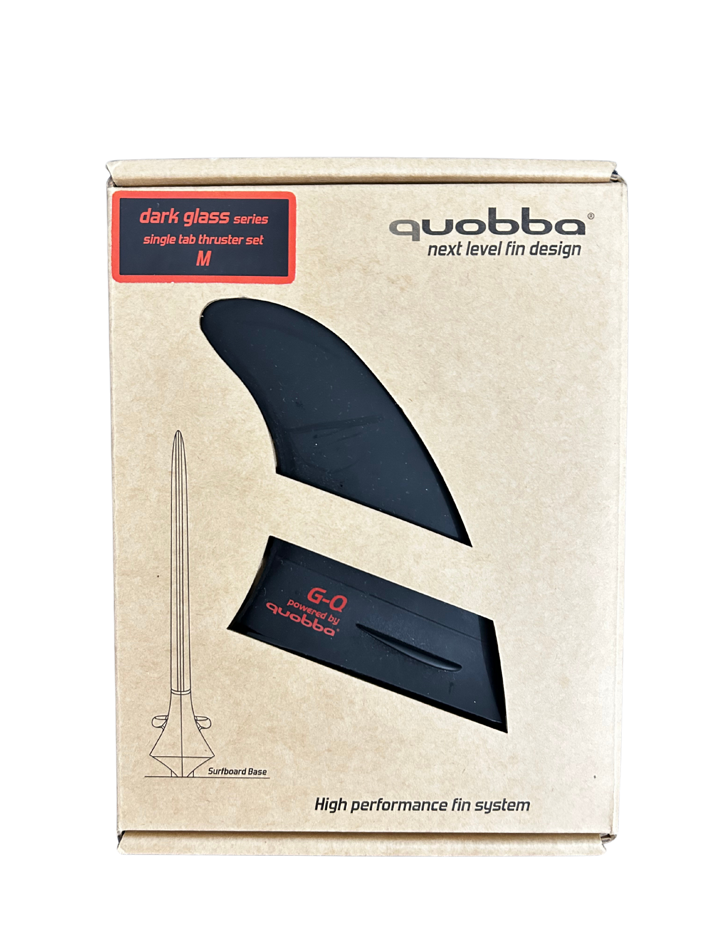 Quobba Fins / Dark Glass Series / Futures Base / Medium