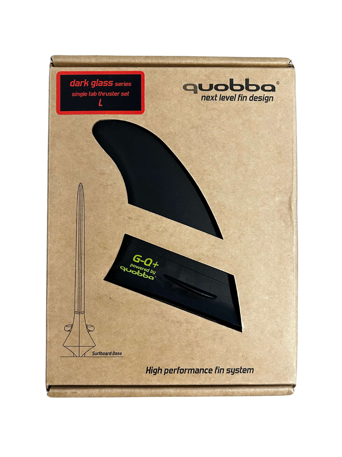 Quobba Fins / Dark Glass Series / Futures Base / Large